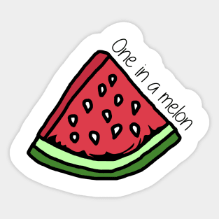 Watermelon One in a melon Sticker